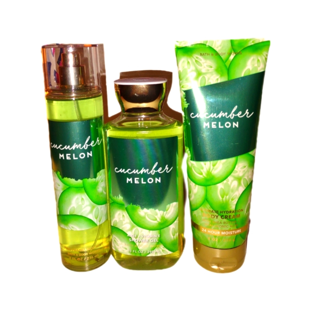 Brand New Cucumber Melon 3pc Body Care Set.